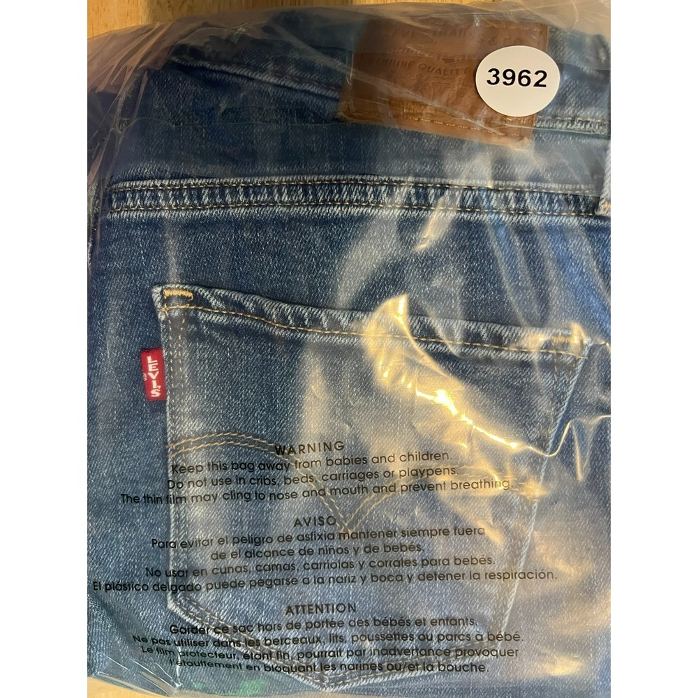 Levis Premium Jeans Womens 26 721 High Rise Skinny Light Wash Stretch Distressed - Picture 15 of 15